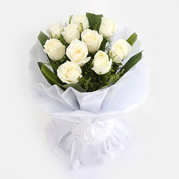 Send White Roses Send White Roses Bunch Online - F17-EXDFNP607GAL17 | Giftalove