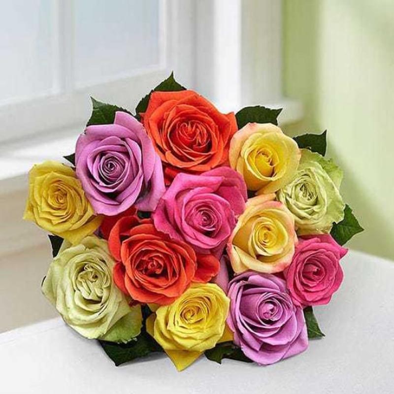 Send Dozen Assorted Roses - Australia Online - AUS23-112172 | Giftalove