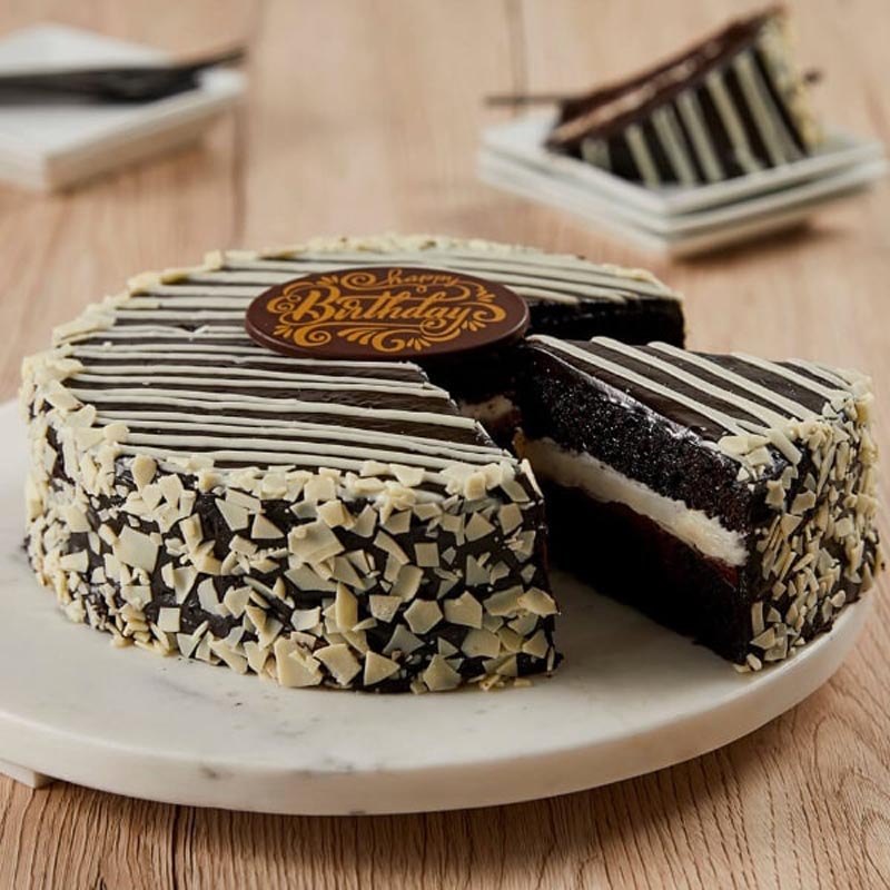Send Gifts Online USA White & Chocolate Mousse Cake Online GAL23