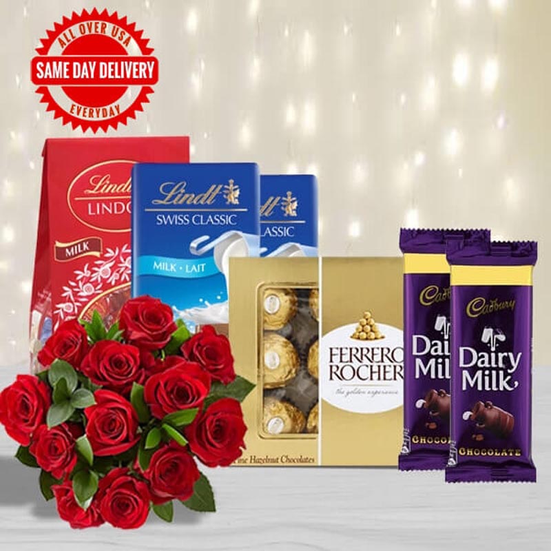Send Chocolates and Roses Online - GAL23-111829 | Giftalove