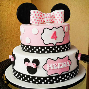 2 Tier Minnie Designer Cake