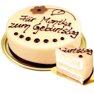 Lübecker Marzipan Cake with Individual Text - Cake Delivery in Germany