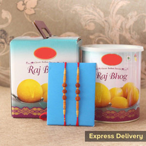 Rakhi with Scrumptious Raj Bhog