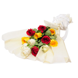 Colorful Mixed Roses Bouquet