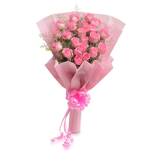 Winning Pink Roses Bouquet