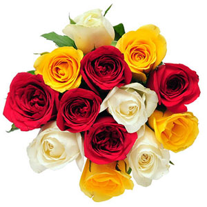 Bunch of Mixed Roses for Father's Day