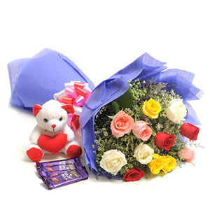 Cute Flowers & Chocolate Hamper