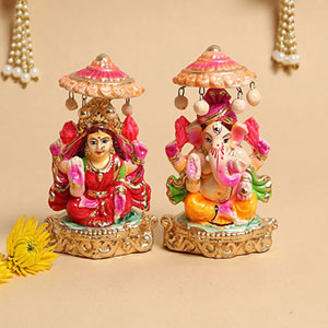 Idols of Laxmi Ganesha