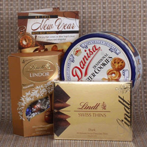 New Year Imported Chocolates and Cookies Combo