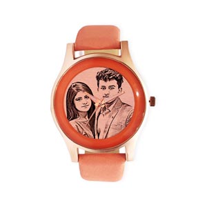 Personalized Engraved Stylish Photo Wrist Watch For Girls or Woman