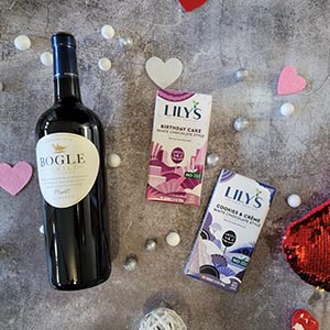 Bogle Wine with Lilys Chocolates Valentine Gift 