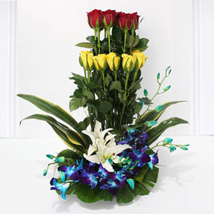 Beautiful & Colorful Flower Arrangement for Father