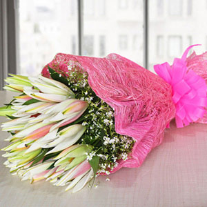 Beautiful White Lily Flower Surprise