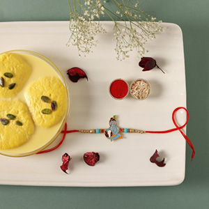 Sneh Kids Krishna Rakhi & Rasmalai to Qatar