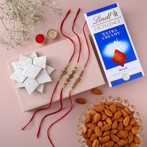 Sneh Divine Rakhi Set With Sweet Treats