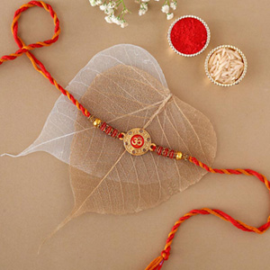Sneh Traditional Om Rakhi to Qatar