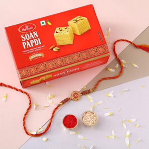 Sneh Holy Om Rakhi & Soan Papdi