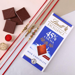 Sneh Feng Shui Rakhi Set & Lindt Bar