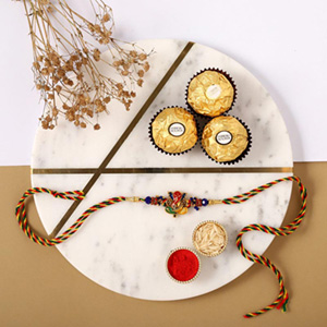 Sneh Auspicious Ganesha Rakhi & Ferrero Rocher