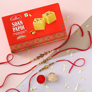 Sneh Feng Shui Rakhi Set & Soan Papdi