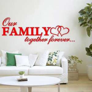 3D Wall Décor Decals for Home Decoration - Our Family