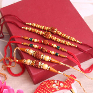 6 Divine Rudraksha Rakhi 