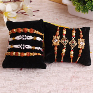  Unique Collection of 8 Rakhis 