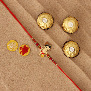 Sneh Holy Hanuman Kids Rakhi & Ferrero Rocher