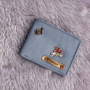 Personalized Wallet For Boyfriend (New Crocs Wallet, SkyBlue)