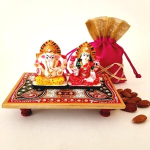 Laxmi Ganesha Combo - Rakhi Hampers to UK