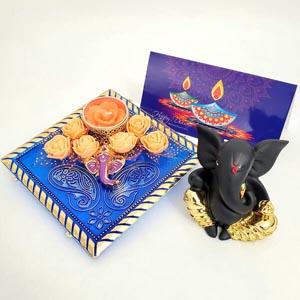 Ganesha and Lights : Rakhi Hampers to UK