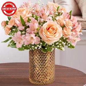 Perfectly Peach Bouquet - Send Gifts to Jackson