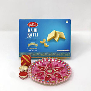 Kaju Katli and Thali Bhaidooj