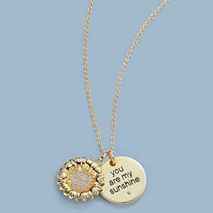 Designer You are My Sunshine Necklace