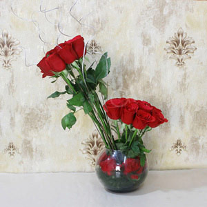 Adorable Red Roses Bowl