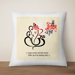 Alluring Ganesh Chaturthi Cushion 