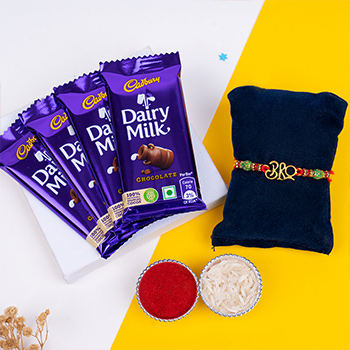 Bro Rakhi with Dairy Milk Chocolate - Foodie Rakhi