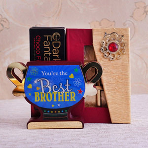 Brothers Trophy with Chocolates N Cookies