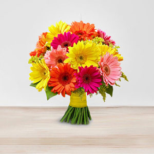 Cheerful Gerbera Daisy Bouquet