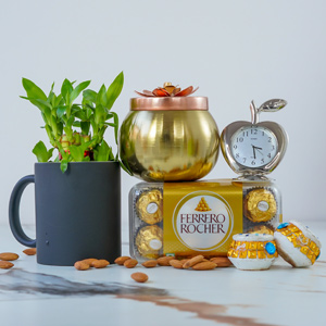 Chocolates with Lucky Bamboo Diwali Corporate Gift