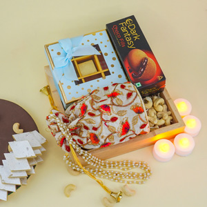 Combo of Designer Potli with Assorted Chocolates