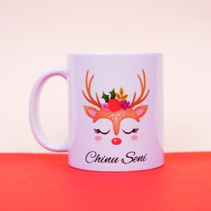 Cute Reindeer Coffee Mug : Christmas Best Sellers