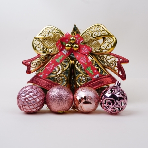 Decorative Christmas Hanging Bell with 4 Balls