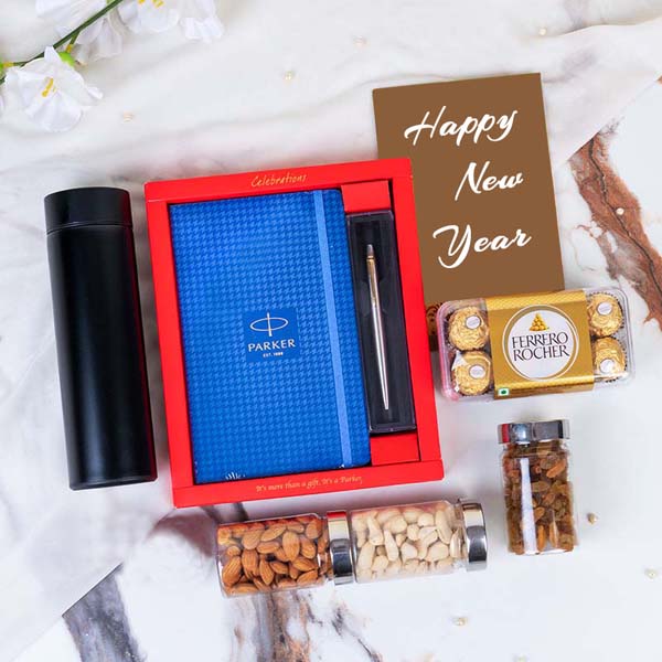 Diary Pen Set N Dryfruit Hamper for Corporate