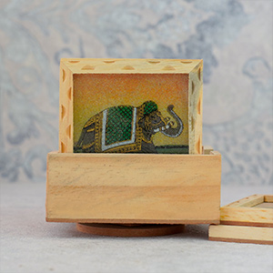 Elephant Design Coasters for Home Decor