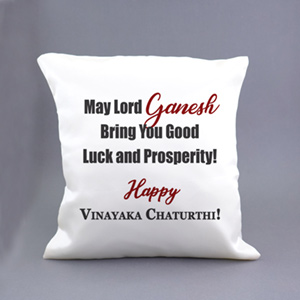  Happy Vinayaka Chaturthi Cushion