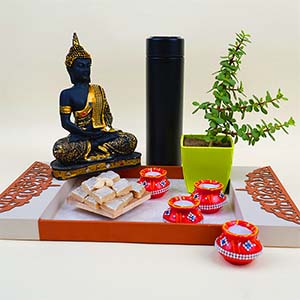 Home Décor Gift Hamper With the Indulgence of Kaju Katli - Gifts for Board Members