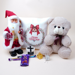 Kids Christmas Teddy Bear Cushion Candy Pack