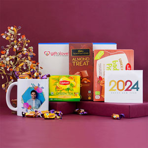 Personalized Mug with Chocolates New Year Gift Hamper