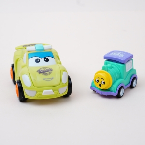 Playful Toy Car and Train Sharpener Combo